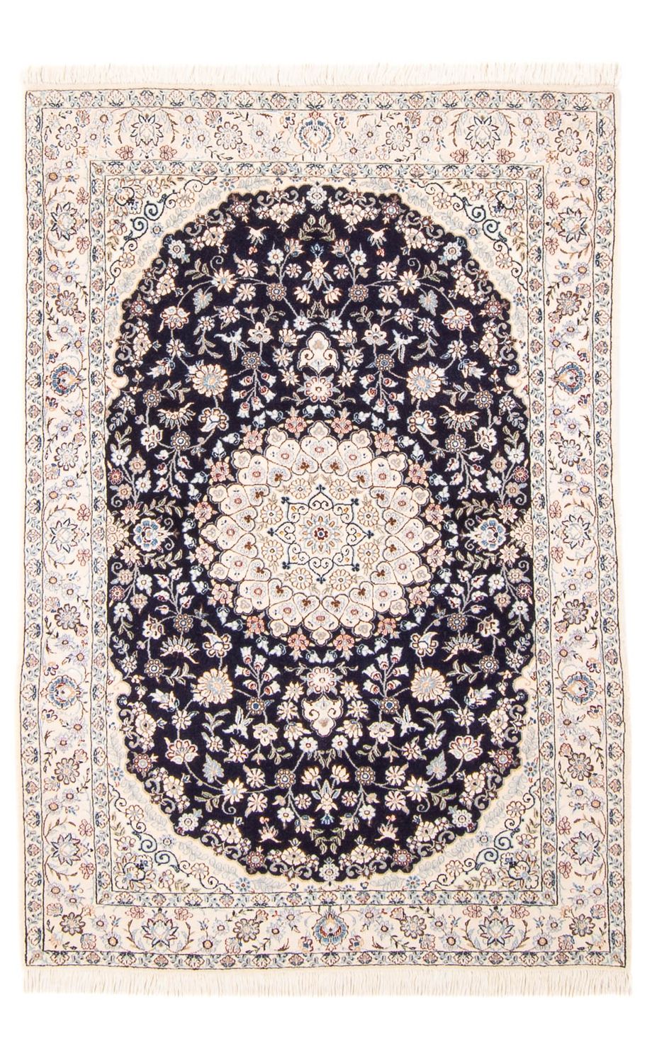 Alfombra Persa - Nain - Prima - 150 x 97 cm - azul oscuro