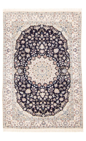 Alfombra Persa - Nain - Prima - 150 x 97 cm - azul oscuro
