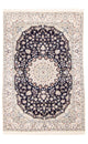 Alfombra Persa - Nain - Prima - 150 x 97 cm - azul oscuro