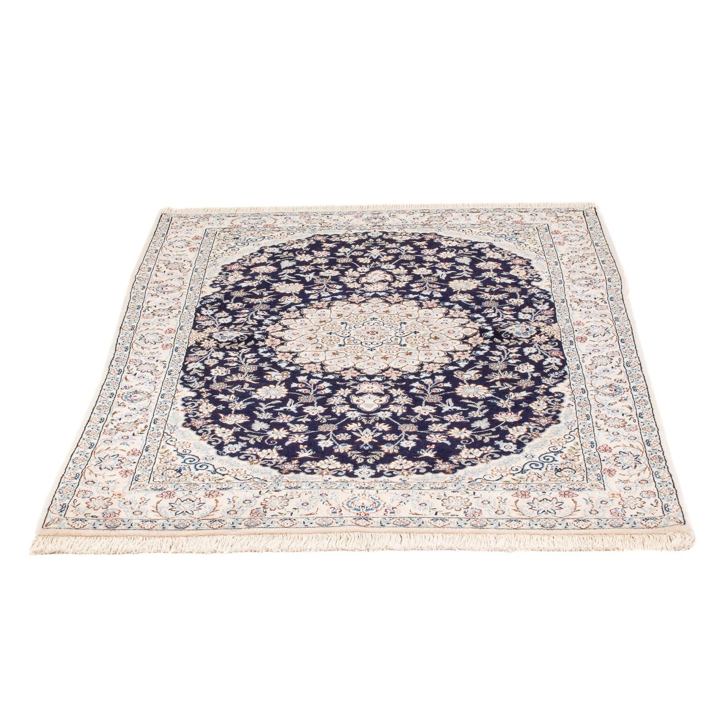 Alfombra Persa - Nain - Prima - 150 x 97 cm - azul oscuro