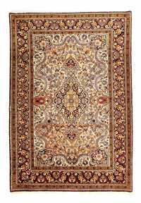 Alfombra persa - Ghom - 206 x 142 cm - beige