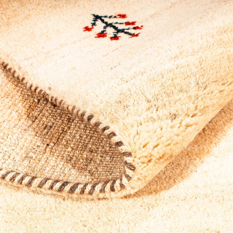 Alfombra Gabbeh - Loribaft Persa - 199 x 141 cm - beige claro