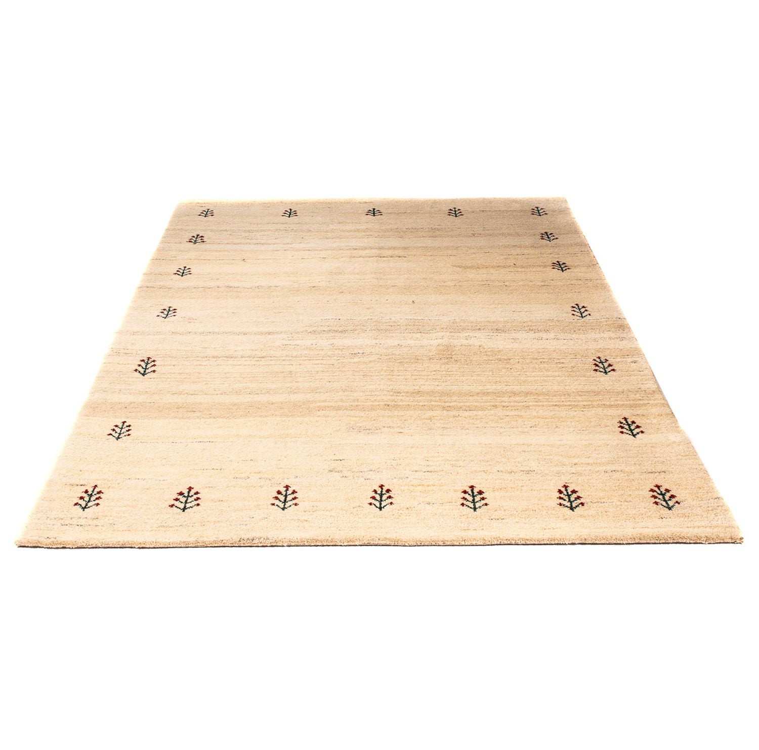 Alfombra Gabbeh - Loribaft Persa - 199 x 141 cm - beige claro