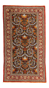 Alfombra persa - Ghom - 216 x 116 cm - rojo