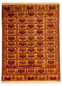Alfombra de seda - Seda afgana - 173 x 126 cm - oro