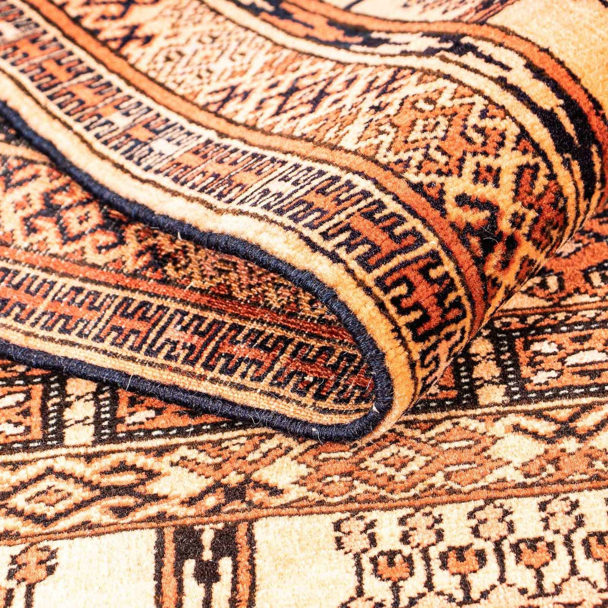 Alfombra de seda - Seda afgana - 173 x 126 cm - oro