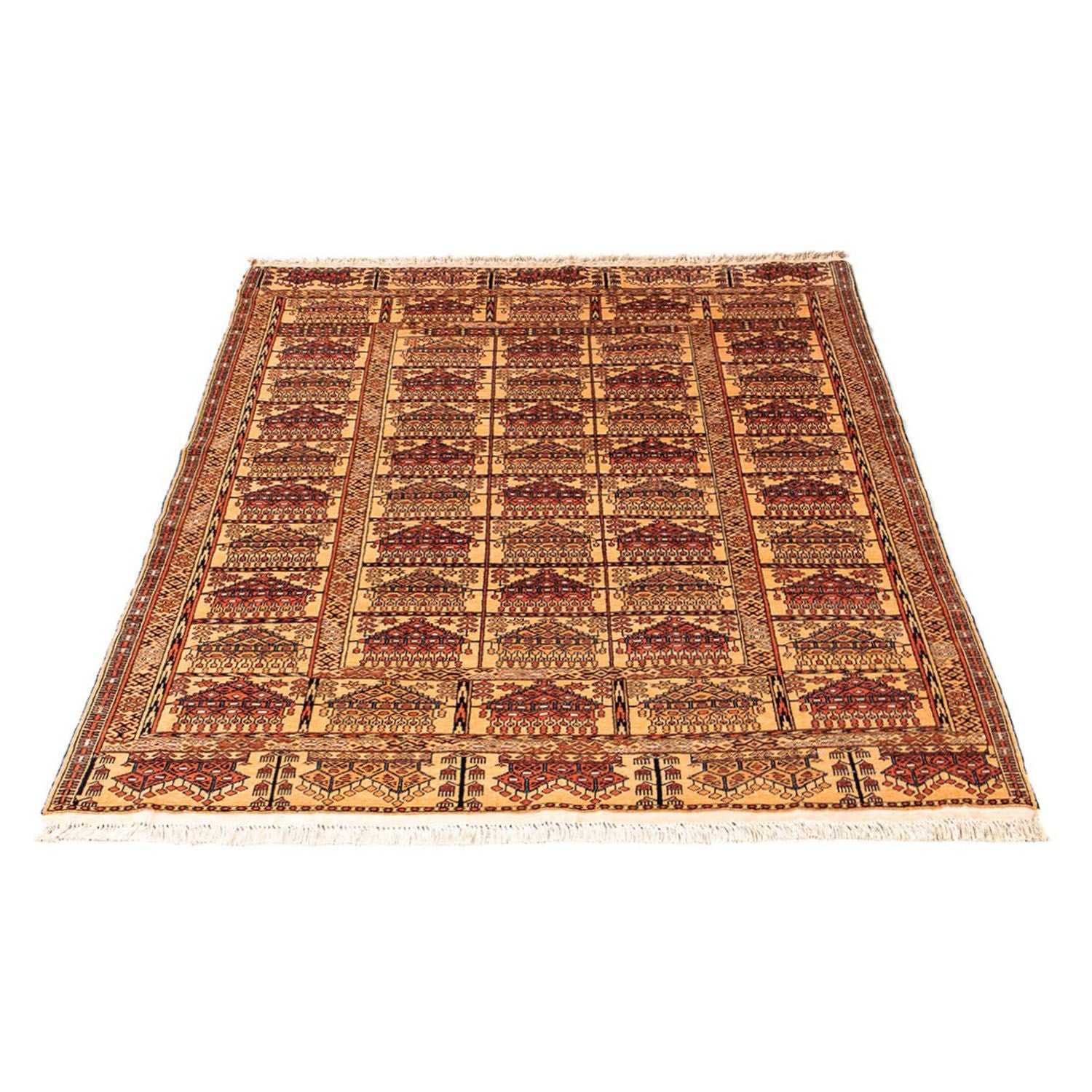 Alfombra de seda - Seda afgana - 173 x 126 cm - oro
