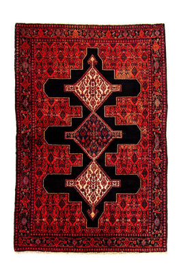 Alfombra persa - Clásica - 181 x 124 cm - rojo oscuro