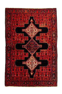 Alfombra persa - Clásica - 181 x 124 cm - rojo oscuro