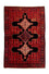 Alfombra persa - Clásica - 181 x 124 cm - rojo oscuro