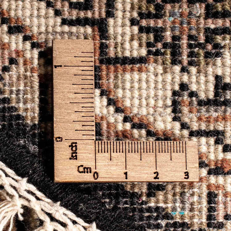 Alfombra oriental - Bidjar - Indus redondo  - 93 x 93 cm - azul oscuro