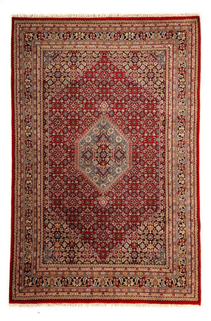 Alfombra oriental - Bidjar - Indus - 305 x 199 cm - rojo