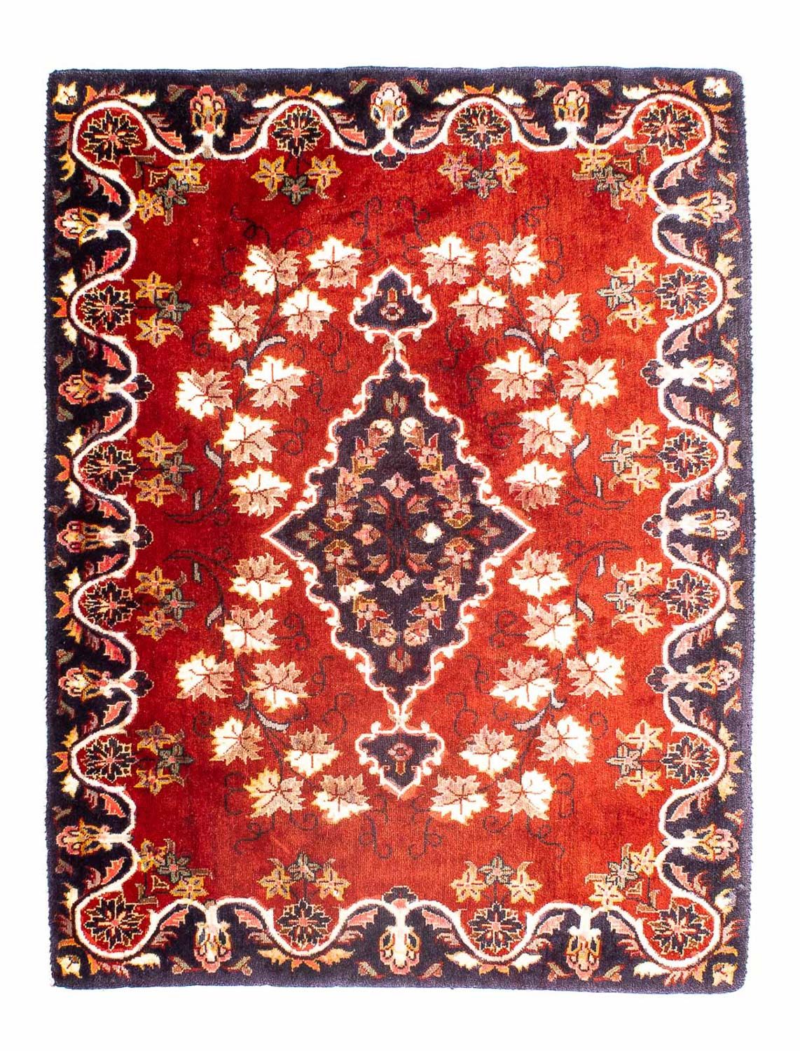 Alfombra persa - Keshan cuadrado  - 97 x 77 cm - rojo