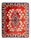 Alfombra persa - Keshan cuadrado  - 97 x 77 cm - rojo