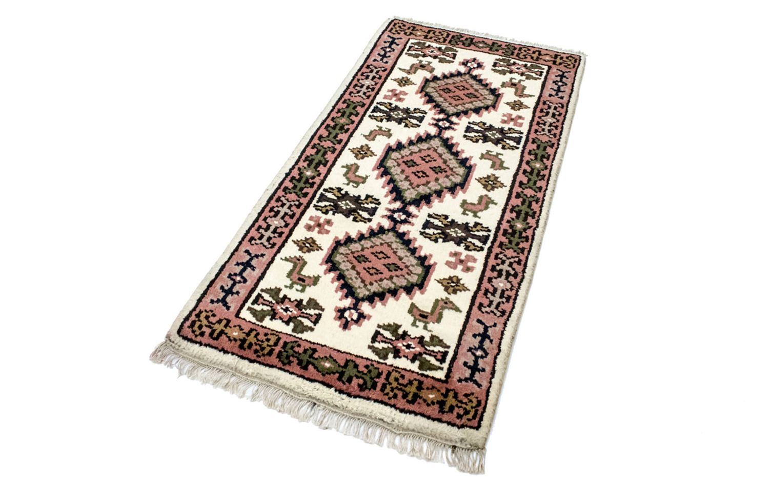 Alfombra oriental - 140 x 70 cm - beige