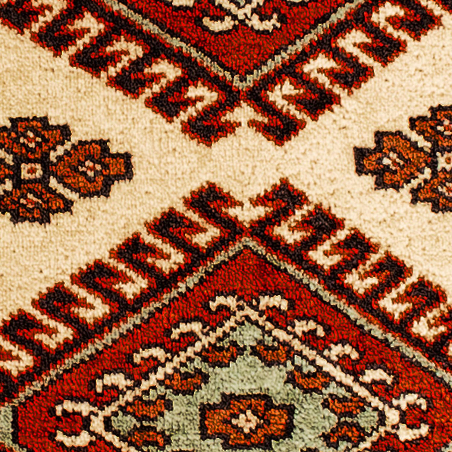 Alfombra Turkaman - 94 x 67 cm - beige