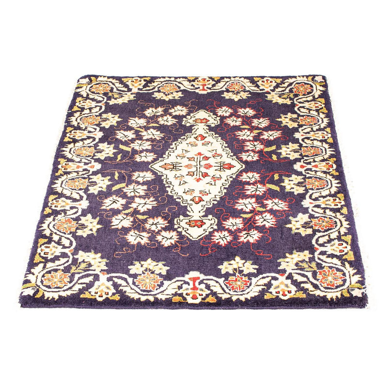 Alfombra persa - Keshan - 93 x 72 cm - azul oscuro