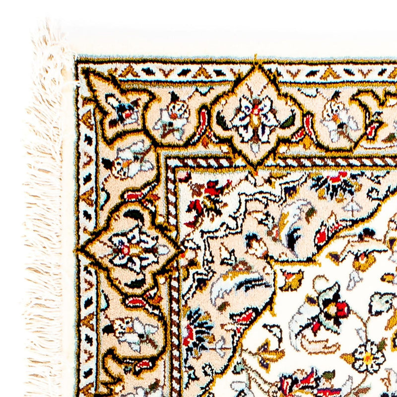 Alfombra persa - Keshan - 100 x 69 cm - beige