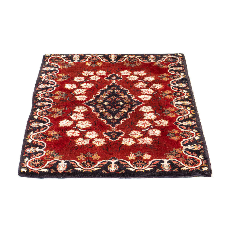 Alfombra persa - Keshan cuadrado  - 97 x 77 cm - rojo oscuro