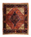 Alfombra persa - Nómada cuadrado  - 91 x 77 cm - rojo claro