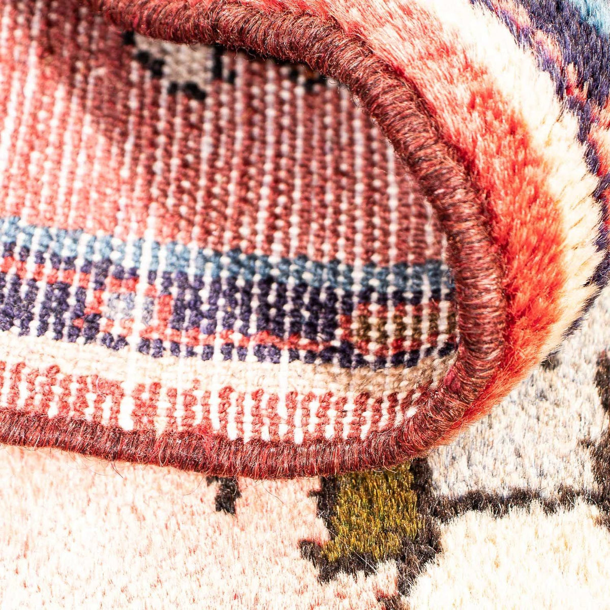 Alfombra persa - Clásica - 63 x 54 cm - rojo claro