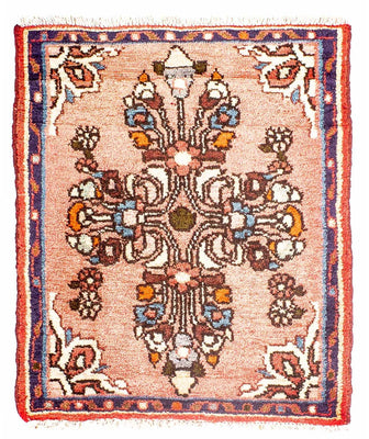 Alfombra persa - Clásica - 66 x 54 cm - rojo claro
