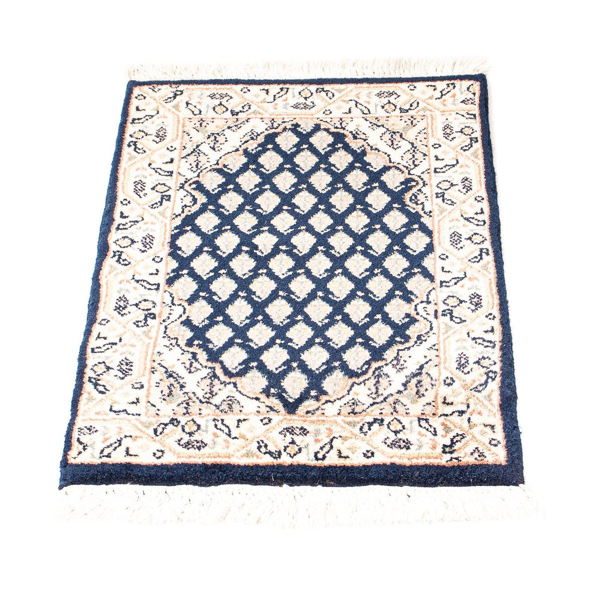 Alfombra oriental - Mir - Indus - 54 x 40 cm - azul oscuro