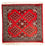 Alfombra Pakistani cuadrado  - 63 x 62 cm - rojo