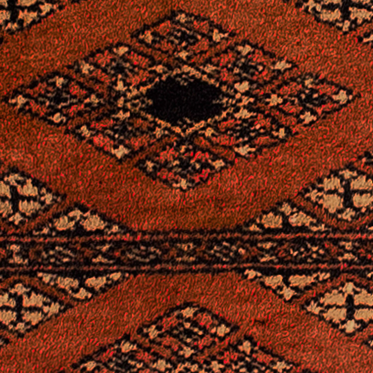 Alfombra Pakistani - 63 x 32 cm - rojo oscuro