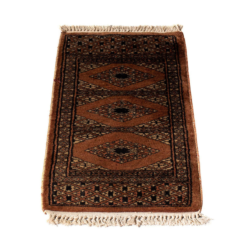 Alfombra Pakistani - 63 x 32 cm - rojo oscuro