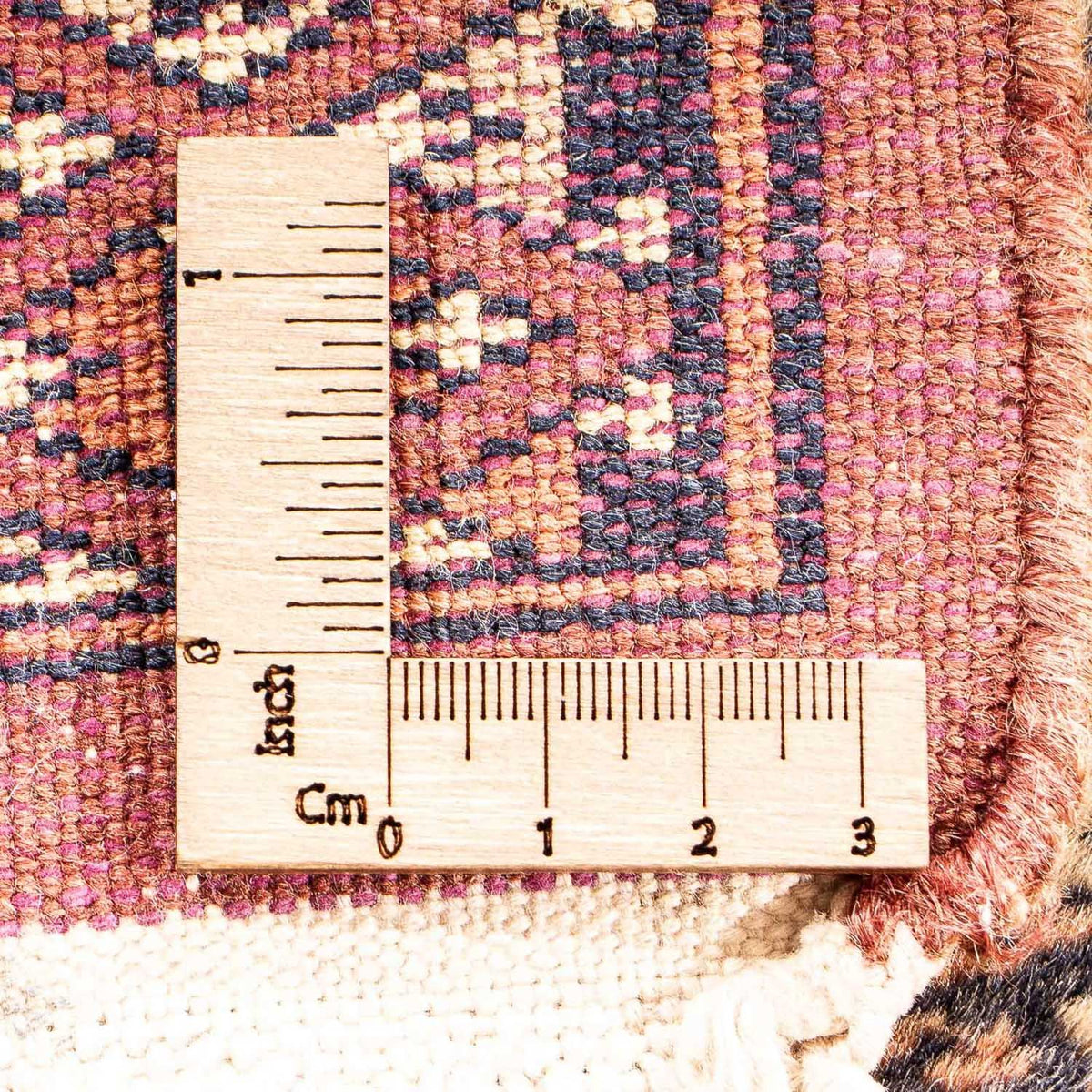 Alfombra Pakistani - 63 x 32 cm - rojo oscuro