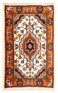 Alfombra oriental - Bidjar - Indus - 90 x 60 cm - beige