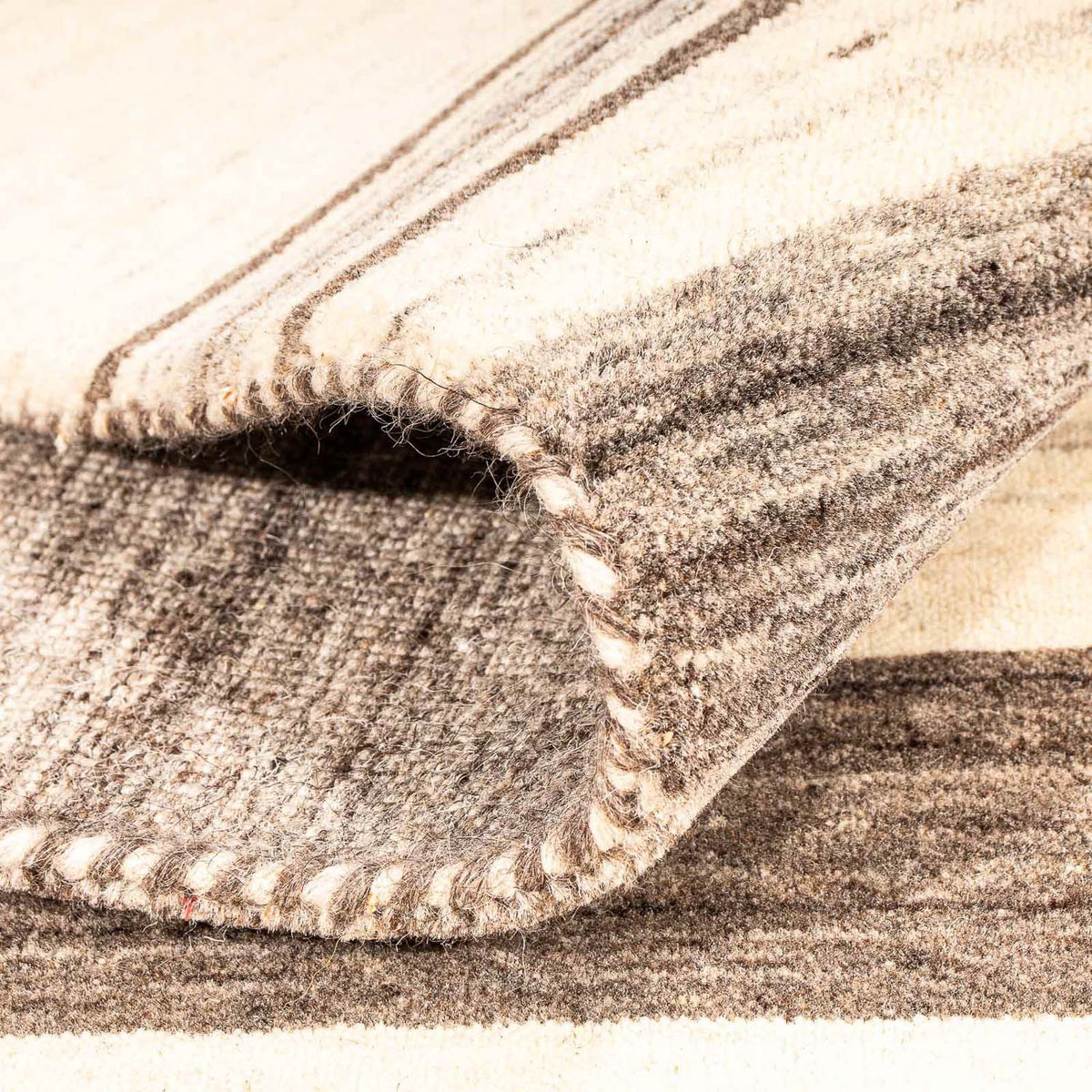 Alfombra Gabbeh - Loribaft Indus - 205 x 146 cm - beige