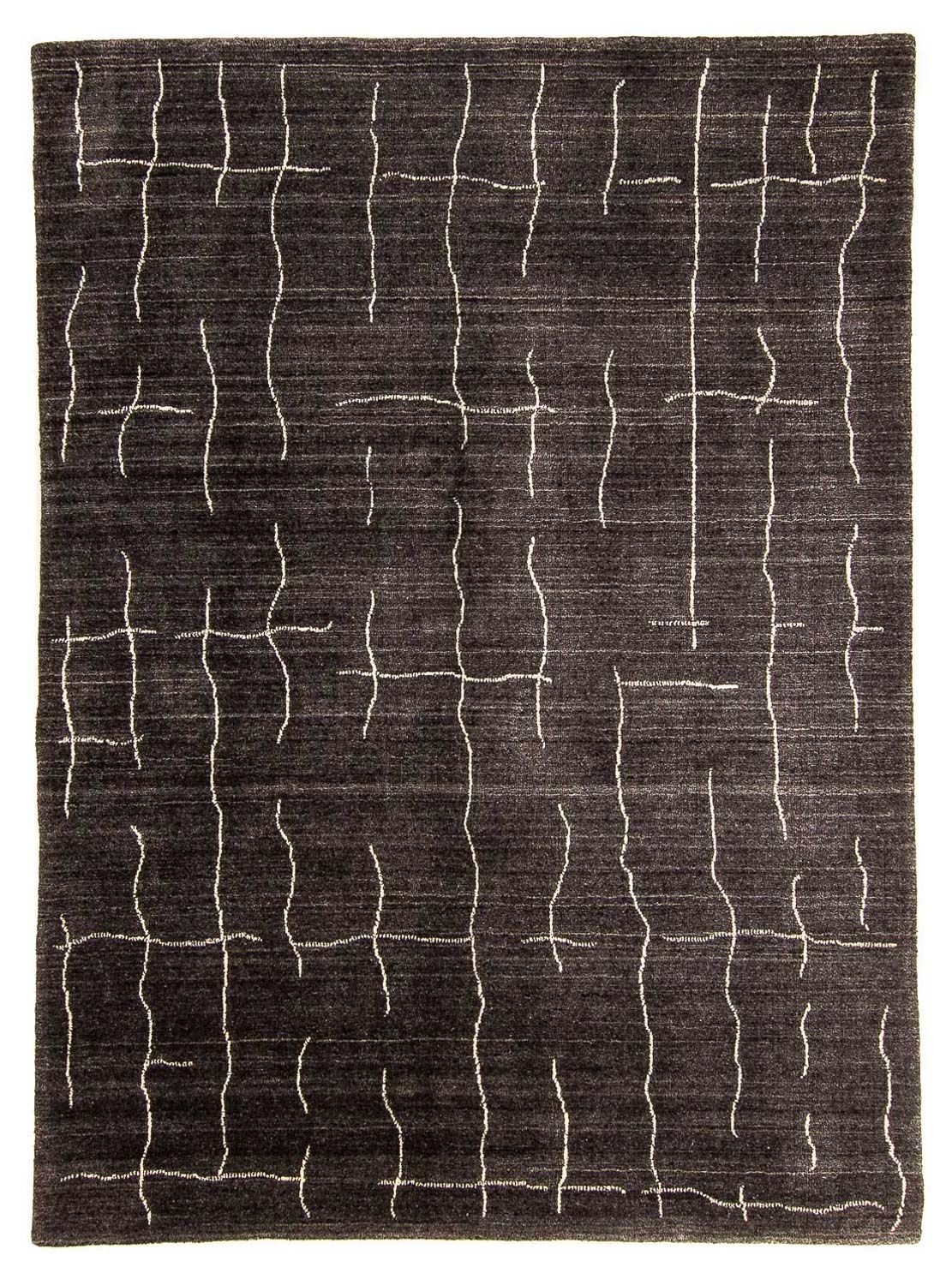 Alfombra Gabbeh - Loribaft Indus - 200 x 142 cm - marrón oscuro