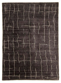 Alfombra Gabbeh - Loribaft Indus - 200 x 142 cm - marrón oscuro