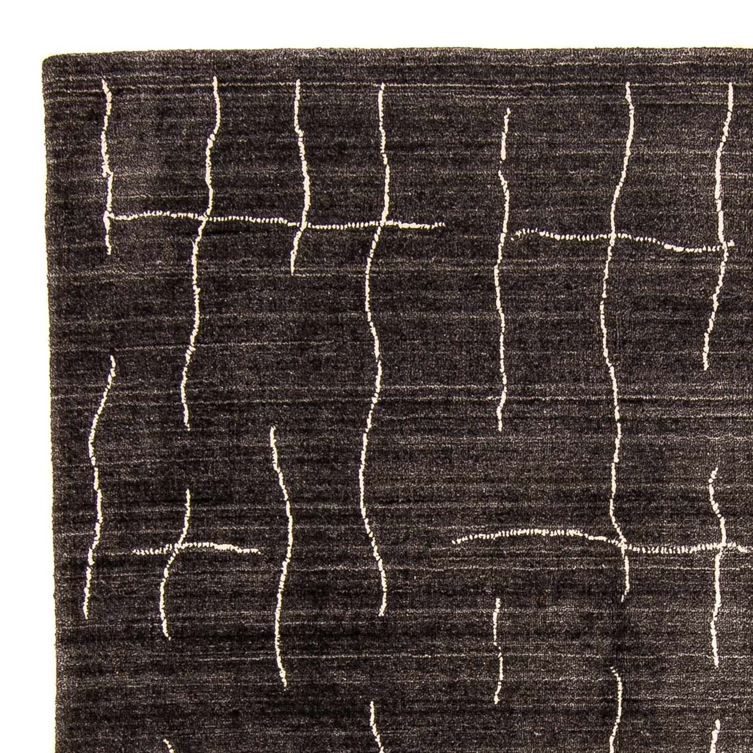 Alfombra Gabbeh - Loribaft Indus - 200 x 142 cm - marrón oscuro