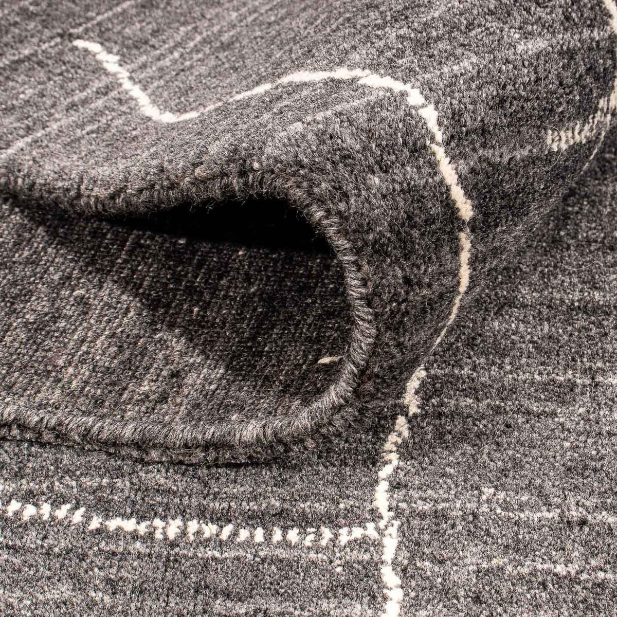 Alfombra Gabbeh - Loribaft Indus - 200 x 142 cm - marrón oscuro