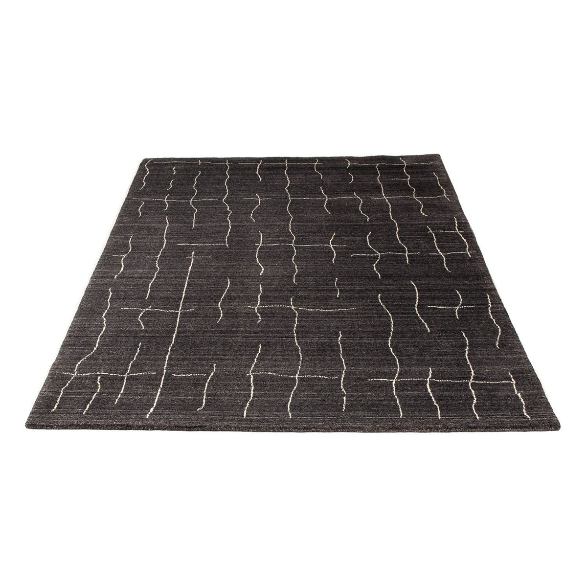 Alfombra Gabbeh - Loribaft Indus - 200 x 142 cm - marrón oscuro