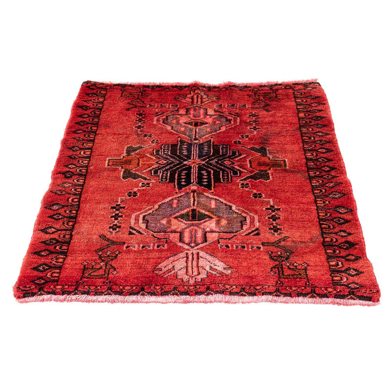 Alfombra persa - Keshan cuadrado  - 107 x 96 cm - rojo claro