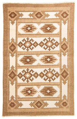 Alfombra Kelim - Tendencia - 149 x 92 cm - beige