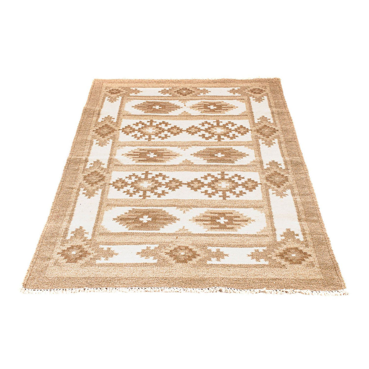Alfombra Kelim - Tendencia - 149 x 92 cm - beige