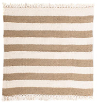 Alfombra Kelim - Tendencia cuadrado  - 68 x 64 cm - beige