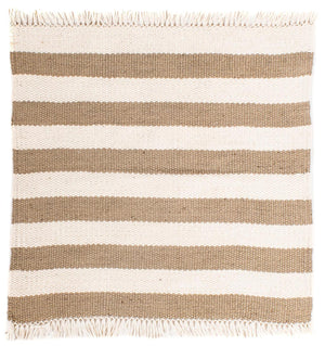 Alfombra Kelim - Tendencia cuadrado  - 68 x 64 cm - beige