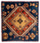 Alfombra persa - Nómada cuadrado  - 70 x 68 cm - azul oscuro