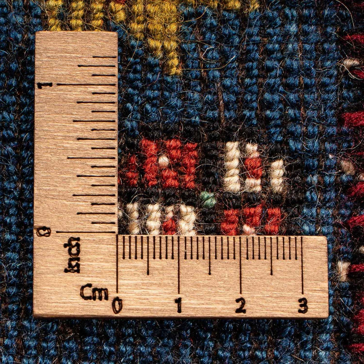 Alfombra persa - Nómada cuadrado  - 70 x 68 cm - azul oscuro