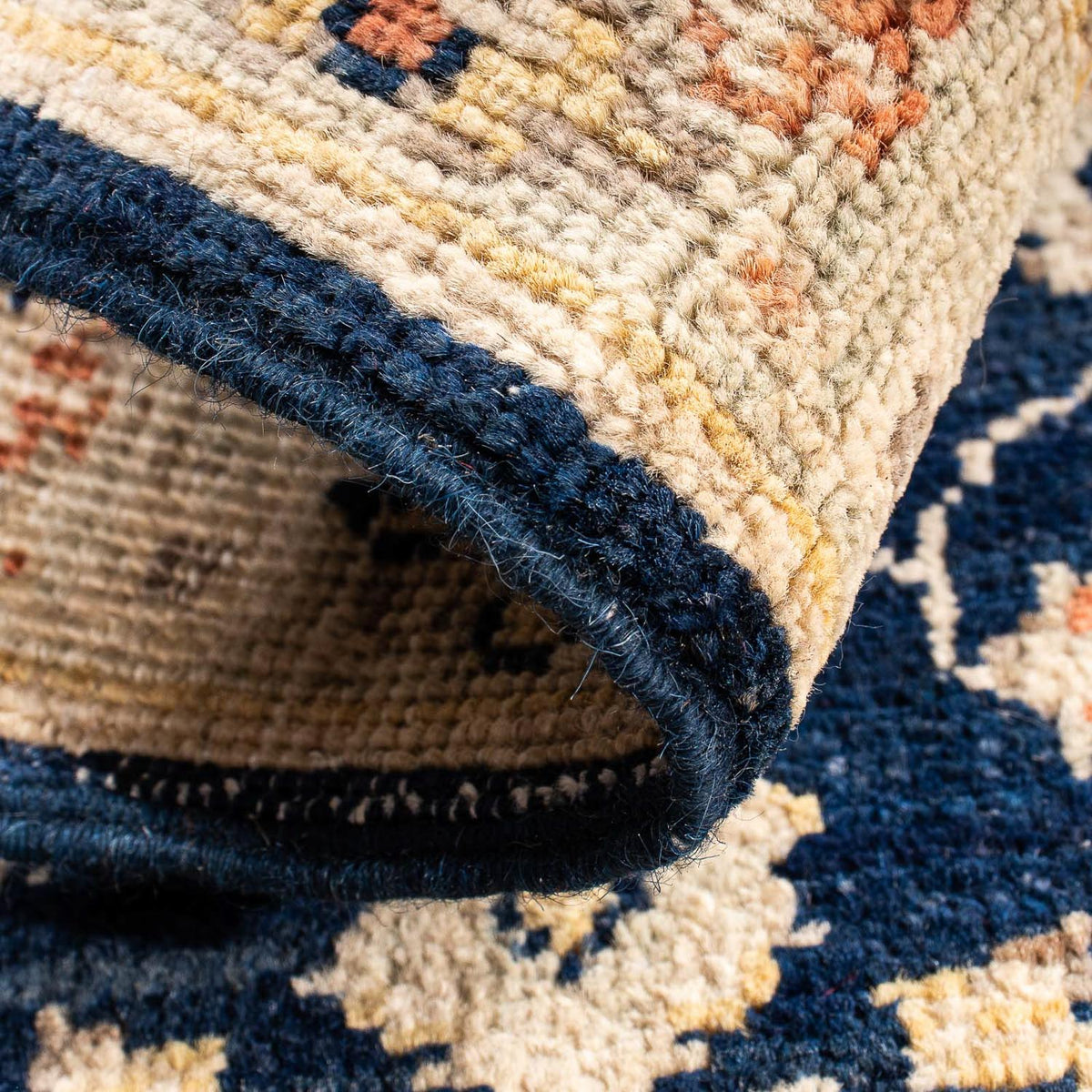 Alfombra Ziegler - 91 x 63 cm - azul oscuro