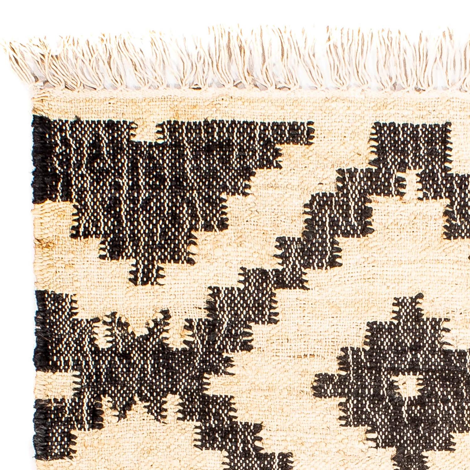 Alfombra Kelim - Tendencia cuadrado  - 64 x 64 cm - beige