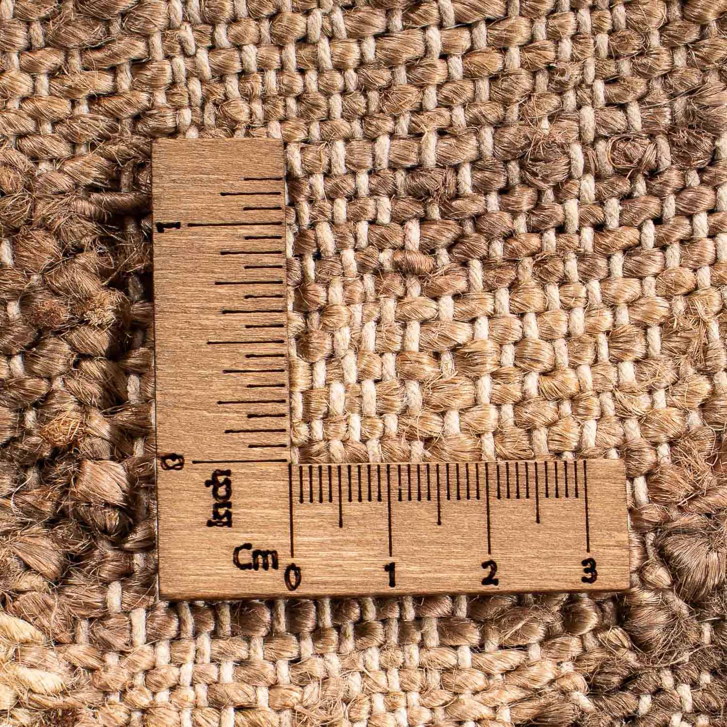 Alfombra Kelim - Tendencia cuadrado  - 63 x 62 cm - marrón claro