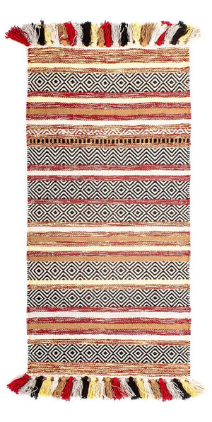Alfombra Kelim - Tendencia - 120 x 58 cm - multicolor