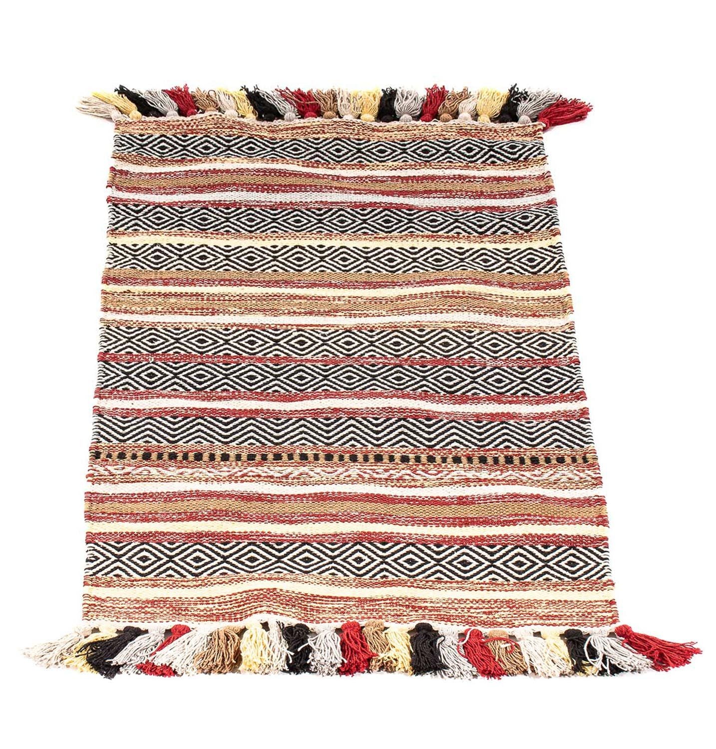 Alfombra Kelim - Tendencia - 120 x 58 cm - multicolor
